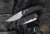 Protech Tactical Response 4 Auto Knife- Black Feather Texture Handle- Stonewash MagnaMax Plain Edge Blade- Safety T4105 F MM