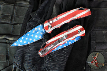 Protech TR-5 Tactical Response 5 OTS Auto Knife- Blade Show 2026 Serialized of 175- USA Flag Themed Handle And Blade T501-PATRIOT