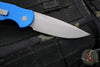 Protech TR-3 Tactical Response 3 Out The Side (OTS) Auto Knife-  Blue Grooved Handle- Blasted Finished Blade TR-3 Blue