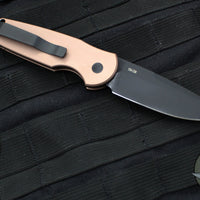 Protech TR-3 Tactical Response 3 Out The Side (OTS) Auto Knife- FDE Brown Grooved Handle- Black Blade-  TR-3 BT FDE