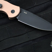 Protech TR-3 Tactical Response 3 Out The Side (OTS) Auto Knife- FDE Brown Grooved Handle- Black Blade-  TR-3 BT FDE