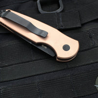 Protech TR-3 Tactical Response 3 Out The Side (OTS) Auto Knife- FDE Brown Grooved Handle- Black Blade-  TR-3 BT FDE