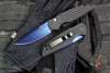 Protech TR-3 Tactical Response 3 Out The Side (OTS) Auto Knife- Black Grooved Handle- Sapphire Blue Magnacut Steel Plain Edge- TR-3 SB MC