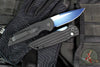 Protech TR-3 Tactical Response 3 Out The Side (OTS) Auto Knife- Black Grooved Handle- Sapphire Blue Magnacut Steel Plain Edge- TR-3 SB MC