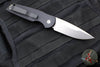 Protech TR-3 Tactical Response 3 Out The Side (OTS) Auto Knife- Black Grooved Handle- Stonewash Plain Edge TR-3 SW