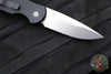 Protech TR-3 Tactical Response 3 Out The Side (OTS) Auto Knife- Black Grooved Handle- Stonewash Plain Edge TR-3 SW