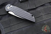 Protech TR-3 Tactical Response 3 Out The Side (OTS) Auto Knife- Black Grooved Handle- Stonewash Plain Edge TR-3 SW