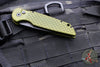 Protech TR-3- Tactical Response 3 Out The Side (OTS) Auto Knife- Green Fish Scale Handle- Black Plain Edge TR-3 X1 Green