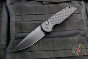 Protech TR-3 X1 Operator Tactical Response 3 Out The Side (OTS) Auto Knife Black Fish Scale Handle Black Plain Edge TR-3 X1 Operator