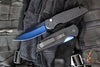 Protech TR-3- Tactical Response 3 Out The Side (OTS) Auto Knife- Black Fish Scale Handle- Sapphire Blue Blade TR-3 X1 SB