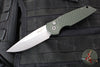 Protech TR-3 Tactical Response 3 Out The Side (OTS) Auto Knife- Green Fish Scale Handle- Stonewash Plain Edge TR-3 X1 SW Green