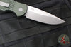 Protech TR-3 Tactical Response 3 Out The Side (OTS) Auto Knife- Green Fish Scale Handle- Stonewash Plain Edge TR-3 X1 SW Green