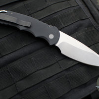 Protech Tactical Response 4 Black Handle Stonewash Saber Grind Blade Auto Knife TR-4.1