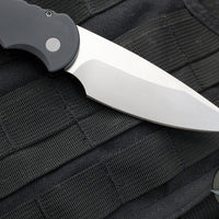 Protech Tactical Response 4 Black Handle Stonewash Saber Grind Blade Auto Knife TR-4.1