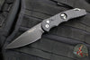 Protech Tactical Response 4 OTS Auto Knife- Black Handle with Bruce Shaw Sterling Silver Skull- Black DLC Blade- Abalone Button TR-4.70