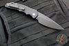 Protech Tactical Response 4 OTS Auto Knife- Black Handle with Bruce Shaw Sterling Silver Skull- Black DLC Blade- Abalone Button TR-4.70