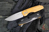 Protech Vero Synapse Design Out The Side (OTS) Auto Knife- Thick Black Aluminum Bottom Handle- Natural Canvas Micarta Lid- Stonewash Magnacut Steel Blade VERO1211-NATURAL LINEN