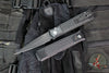 Protech Godfather Out The Side (OTS) Knife- LEFT HANDED- Jigged Battleworn Black Handle- DLC Black Blade 926-LHBW LTD