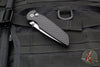Protech TR-3 Integrity- Manual Button Lock Knife- Relic Pattern Black Handle- Stonewash S35VN Steel Blade  INT105