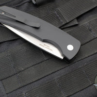 Protech Magic 2 "Whiskers" OTS Auto Knife-  Black Smooth Body- Stonewash Blade M2601