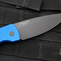 Protech Magic 2 "Whiskers" OTS Auto Knife-  Blue Smooth Body- Black Blade M2603-BLUE