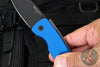 Protech Magic 2 "Whiskers" OTS Auto Knife-  Blue Smooth Body- Black Blade M2603-BLUE