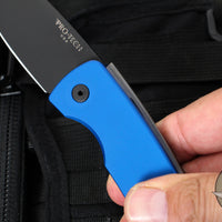 Protech Magic 2 "Whiskers" OTS Auto Knife-  Blue Smooth Body- Black Blade M2603-BLUE