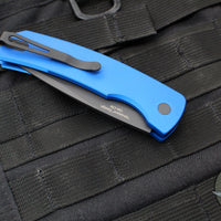 Protech Magic 2 "Whiskers" OTS Auto Knife-  Blue Smooth Body- Black Blade M2603-BLUE