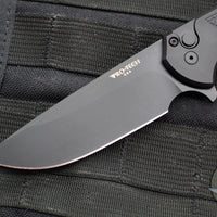 Protech Mordax Flipper- Gridlock Textured Black Handle- Black DLC Magnacut Blade MX106-Gridlock