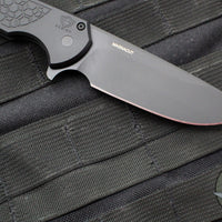 Protech Mordax Flipper- Gridlock Textured Black Handle- Black DLC Magnacut Blade MX106-Gridlock