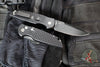 Protech TR-3- Tactical Response 3 Out The Side (OTS) Auto Knife- Military Issue- Black Fish Scale Handle- Black Plain Edge TR-3 X1 M