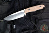 Chris Reeve Backpacker Fixed Blade- Natural Canvas Micarta- Stonewash Plain Edge Magnacut Steel Blade BPR-1001