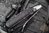 Chris Reeve Green Beret Fixed Blade- Black Canvas Micarta Handle- Black Finished Magnacut Part Serrated Edge GB7-1001