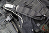 Chris Reeve Green Beret Fixed Blade- Black Canvas Micarta Handle- Black Finished Magnacut Part Serrated Edge GB7-1001