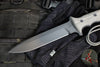 Chris Reeve Green Beret Fixed Blade- Black Canvas Micarta Handle- Black Plain Edge Magnacut Steel Blade- Tan Sheath GB7-1005