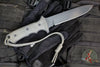 Chris Reeve Green Beret Fixed Blade- Black Canvas Micarta Handle- Black Plain Edge Magnacut Steel Blade- Tan Sheath GB7-1005