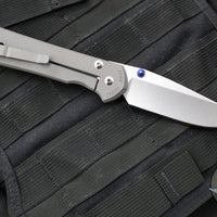 Chris Reeve Large Sebenza 31- Double Lugs- Plain Drop Point L31-1000 DL IN MAGNACUT