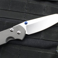 Chris Reeve Large Sebenza 31- LEFT HANDED- Insingo Edge- Sandblasted Titanium Handle- Stonewash Magnacut Blade L31-1009