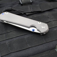 Chris Reeve Large Sebenza 31- LEFT HANDED- Insingo Edge- Sandblasted Titanium Handle- Stonewash Magnacut Blade L31-1009