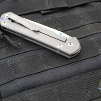 Chris Reeve Large Sebenza 31- LEFT HANDED- Insingo Edge- Sandblasted Titanium Handle- Stonewash Magnacut Blade L31-1009