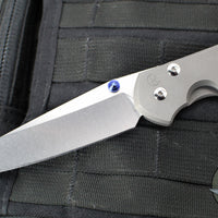 Chris Reeve Large Sebenza 31 Tanto- Sandblasted Finished Titanium- Stonewash Magnacut Blade L31-1010