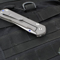 Chris Reeve Large Sebenza 31 Tanto- Sandblasted Finished Titanium- Stonewash Magnacut Blade L31-1010