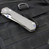 Chris Reeve Large Sebenza 31 Tanto- Sandblasted Finished Titanium- Stonewash Magnacut Blade L31-1010