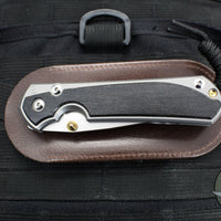 Chris Reeve Large Sebenza 31- Drop Point- Bog Oak Wood Inlay L31-1100 in CPM-MAGNACUT V1