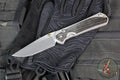 Chris Reeve Large Sebenza 31- Drop Point- Bog Oak Wood Inlay- Stonewash Magnacut Blade L31-1100