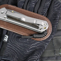 Chris Reeve Large Sebenza 31- Drop Point- Bog Oak Wood Inlay- Stonewash Magnacut Blade L31-1100
