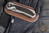 Chris Reeve Large Sebenza 31- Drop Point- Bog Oak Wood Inlay- Stonewash Magnacut Blade L31-1100