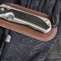 Chris Reeve Large Sebenza 31- Drop Point- Bog Oak Wood Inlay- Stonewash Magnacut Blade L31-1100