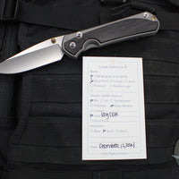 Chris Reeve Large Sebenza 31- Drop Point- Bog Oak Wood Inlay L31-1100 in CPM-MAGNACUT V2