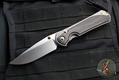 Chris Reeve Large Sebenza 31- Drop Point- Bog Oak Wood Inlay L31-1100 in CPM-MAGNACUT V6